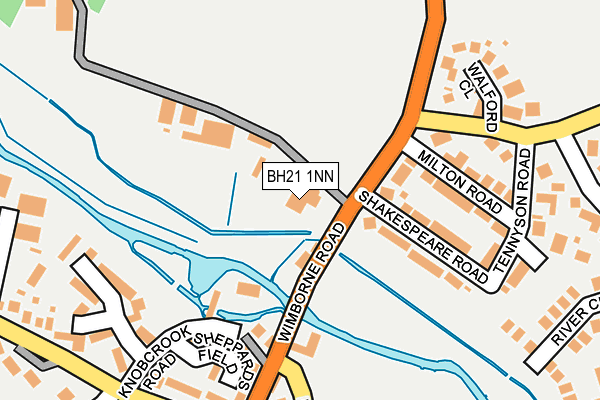 BH21 1NN map - OS OpenMap – Local (Ordnance Survey)