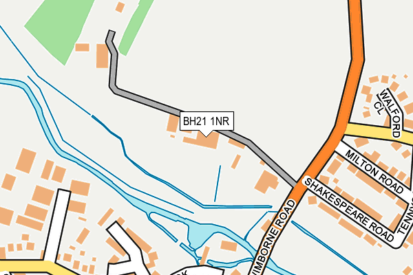 BH21 1NR map - OS OpenMap – Local (Ordnance Survey)