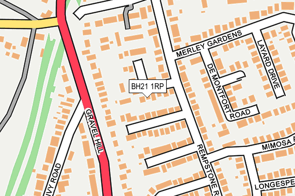 BH21 1RP map - OS OpenMap – Local (Ordnance Survey)