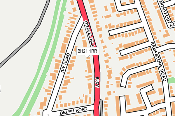 BH21 1RR map - OS OpenMap – Local (Ordnance Survey)