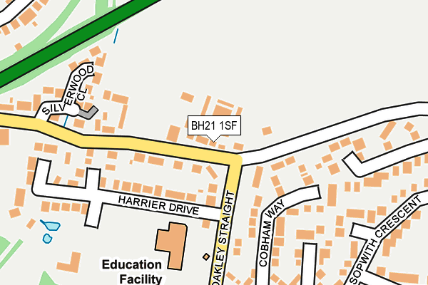 BH21 1SF map - OS OpenMap – Local (Ordnance Survey)