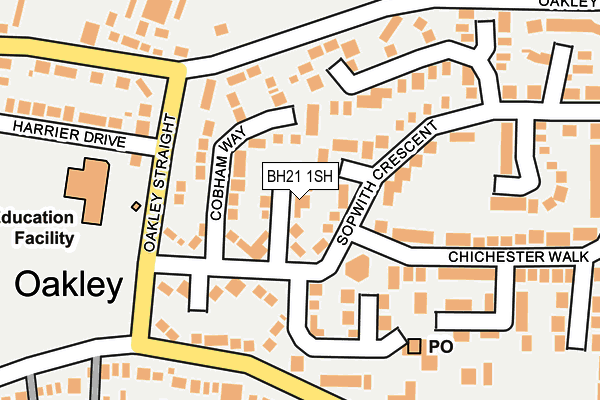 BH21 1SH map - OS OpenMap – Local (Ordnance Survey)