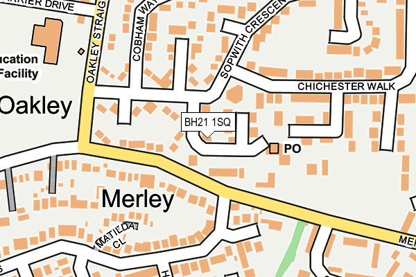 BH21 1SQ map - OS OpenMap – Local (Ordnance Survey)