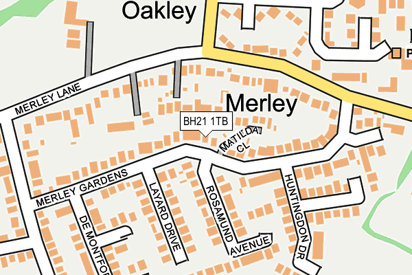 BH21 1TB map - OS OpenMap – Local (Ordnance Survey)