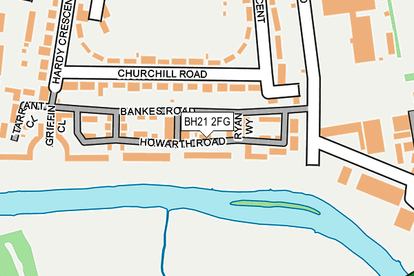BH21 2FG map - OS OpenMap – Local (Ordnance Survey)
