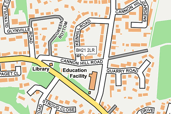 BH21 2LR map - OS OpenMap – Local (Ordnance Survey)