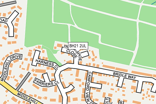 BH21 2UL map - OS OpenMap – Local (Ordnance Survey)