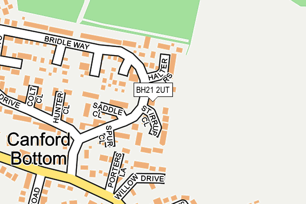 BH21 2UT map - OS OpenMap – Local (Ordnance Survey)