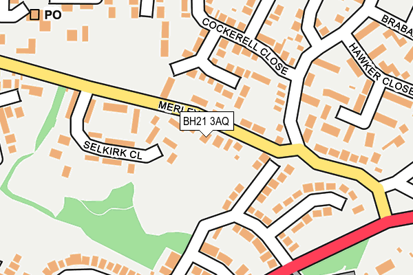 BH21 3AQ map - OS OpenMap – Local (Ordnance Survey)