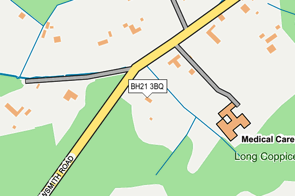 BH21 3BQ map - OS OpenMap – Local (Ordnance Survey)