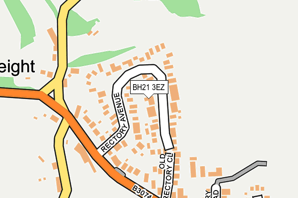 BH21 3EZ map - OS OpenMap – Local (Ordnance Survey)