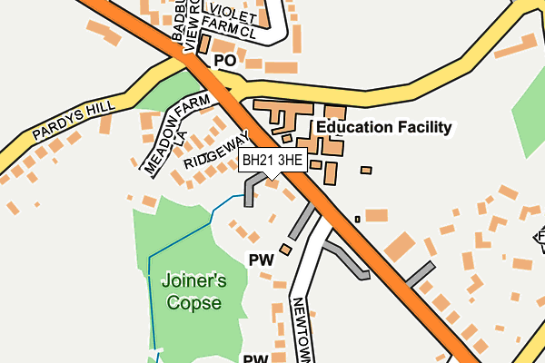 Map of DANVERS STANLEY ELECTRICAL LTD at local scale