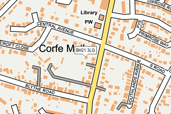 Map of CORFE EGGS LIMITED at local scale