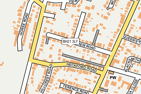 BH21 3LY map - OS OpenMap – Local (Ordnance Survey)