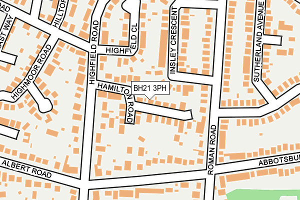 BH21 3PH map - OS OpenMap – Local (Ordnance Survey)
