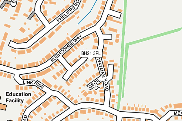 BH21 3PL map - OS OpenMap – Local (Ordnance Survey)
