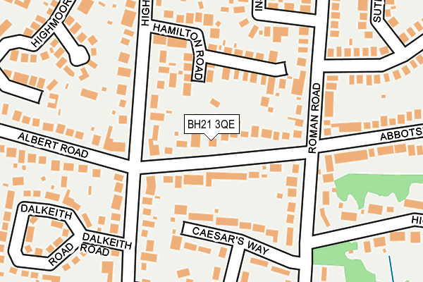 BH21 3QE map - OS OpenMap – Local (Ordnance Survey)