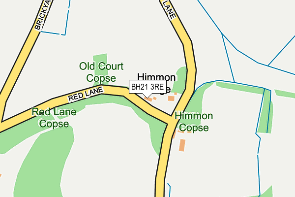 BH21 3RE map - OS OpenMap – Local (Ordnance Survey)