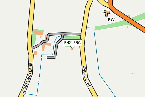 BH21 3RG map - OS OpenMap – Local (Ordnance Survey)