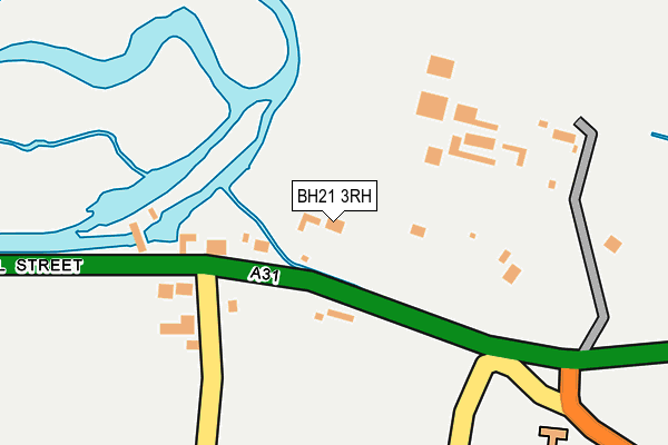 BH21 3RH map - OS OpenMap – Local (Ordnance Survey)