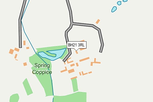 BH21 3RL map - OS OpenMap – Local (Ordnance Survey)