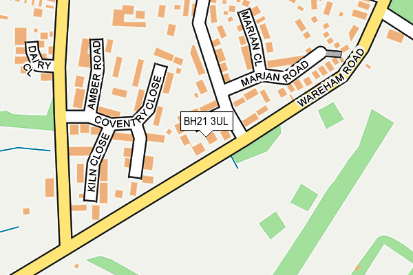 BH21 3UL map - OS OpenMap – Local (Ordnance Survey)