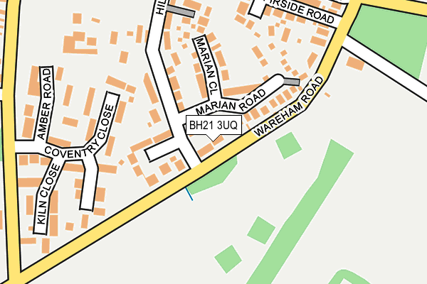 BH21 3UQ map - OS OpenMap – Local (Ordnance Survey)
