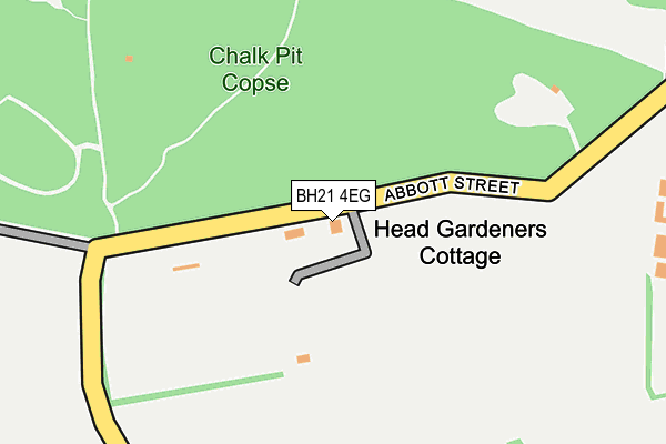 BH21 4EG map - OS OpenMap – Local (Ordnance Survey)