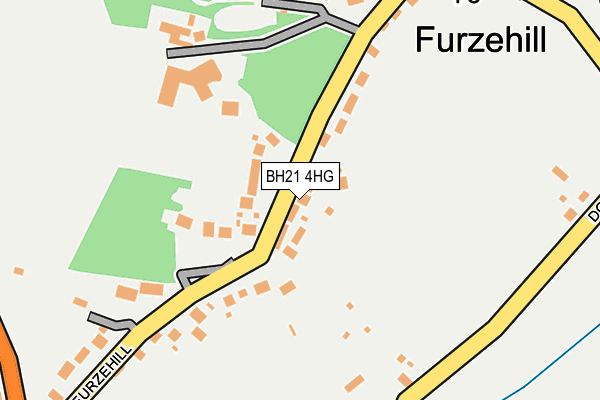 BH21 4HG map - OS OpenMap – Local (Ordnance Survey)
