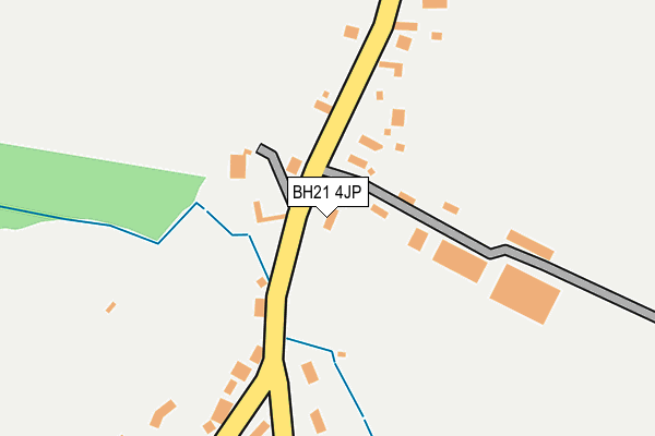 BH21 4JP map - OS OpenMap – Local (Ordnance Survey)