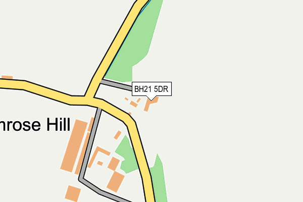 BH21 5DR map - OS OpenMap – Local (Ordnance Survey)