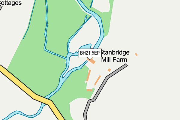 BH21 5EP map - OS OpenMap – Local (Ordnance Survey)