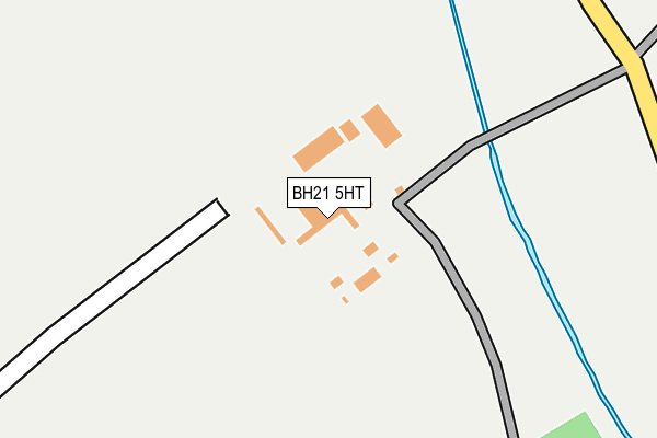 BH21 5HT map - OS OpenMap – Local (Ordnance Survey)
