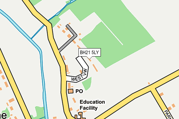BH21 5LY map - OS OpenMap – Local (Ordnance Survey)
