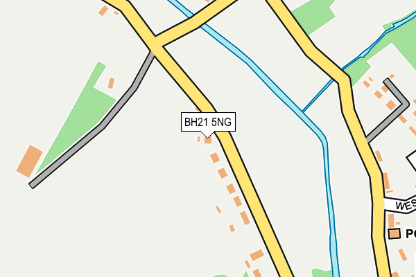 BH21 5NG map - OS OpenMap – Local (Ordnance Survey)