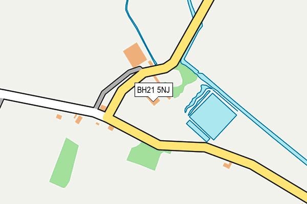 BH21 5NJ map - OS OpenMap – Local (Ordnance Survey)