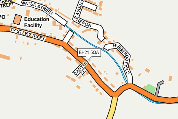 BH21 5QA map - OS OpenMap – Local (Ordnance Survey)