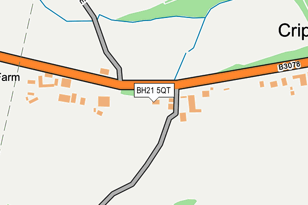 BH21 5QT map - OS OpenMap – Local (Ordnance Survey)
