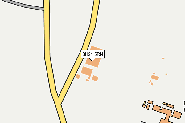 BH21 5RN map - OS OpenMap – Local (Ordnance Survey)
