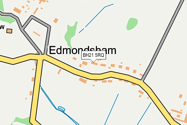 BH21 5RQ map - OS OpenMap – Local (Ordnance Survey)