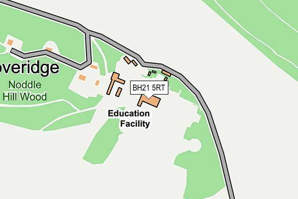 BH21 5RT map - OS OpenMap – Local (Ordnance Survey)