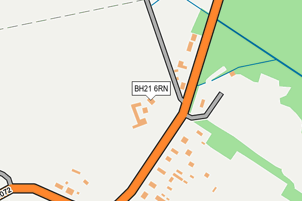 BH21 6RN map - OS OpenMap – Local (Ordnance Survey)