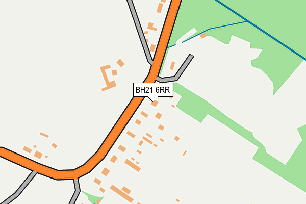 BH21 6RR map - OS OpenMap – Local (Ordnance Survey)