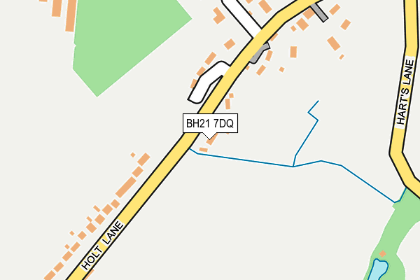 BH21 7DQ map - OS OpenMap – Local (Ordnance Survey)