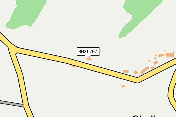 BH21 7EZ map - OS OpenMap – Local (Ordnance Survey)