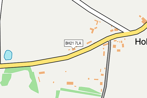 BH21 7LA map - OS OpenMap – Local (Ordnance Survey)