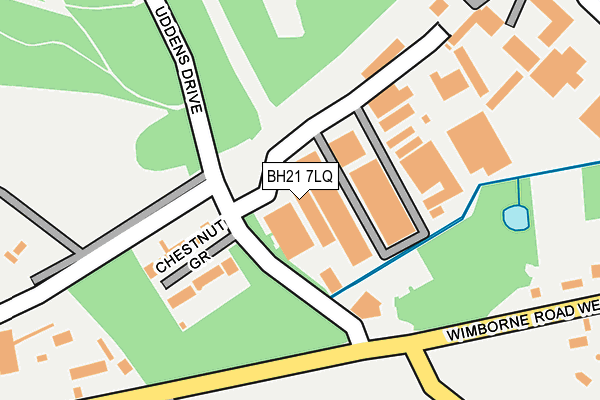 BH21 7LQ map - OS OpenMap – Local (Ordnance Survey)
