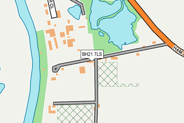 BH21 7LS map - OS OpenMap – Local (Ordnance Survey)