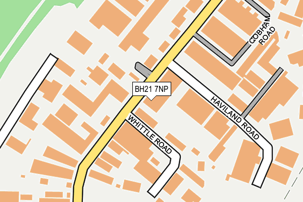 BH21 7NP map - OS OpenMap – Local (Ordnance Survey)
