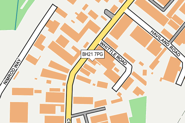 BH21 7PG map - OS OpenMap – Local (Ordnance Survey)